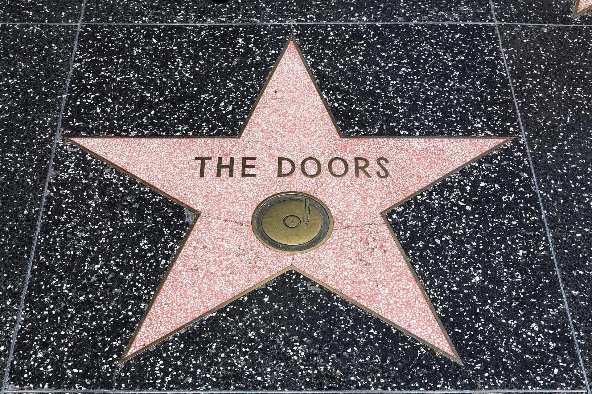 The Doors' star on the Hollywood Walk of Fame sidewalk